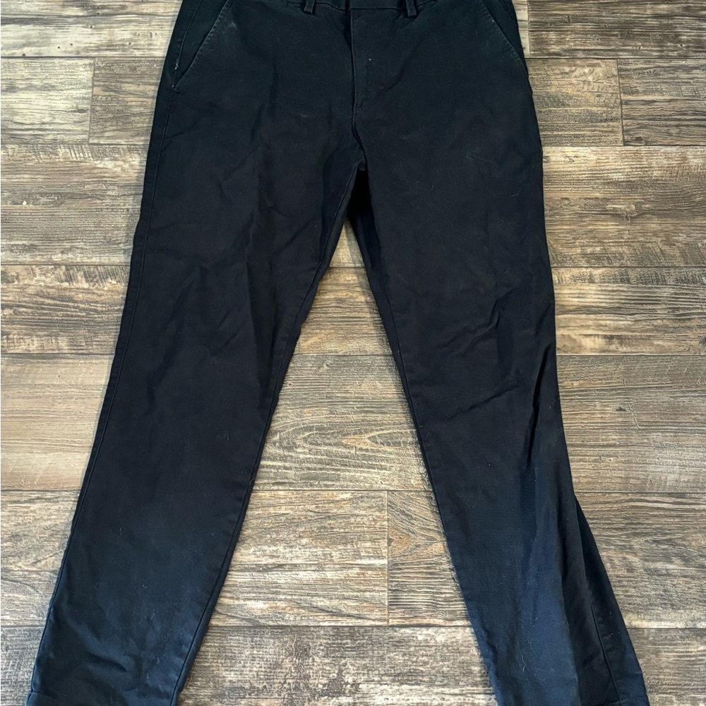 GAP Black Chinos Classic Straight-Leg Design